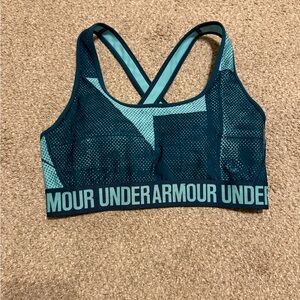 Under Armour Teal and Navy Sports Bra